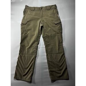 5.11 Tactical Men's Adjustable Waist Khaki Cargo Work Pants - Size 38x30.5